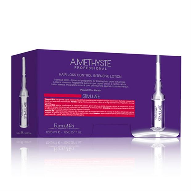 AMETHYSTE STIMULATE HAIR LOSS CONTROL INTENSIVE LOT. 12x8ml