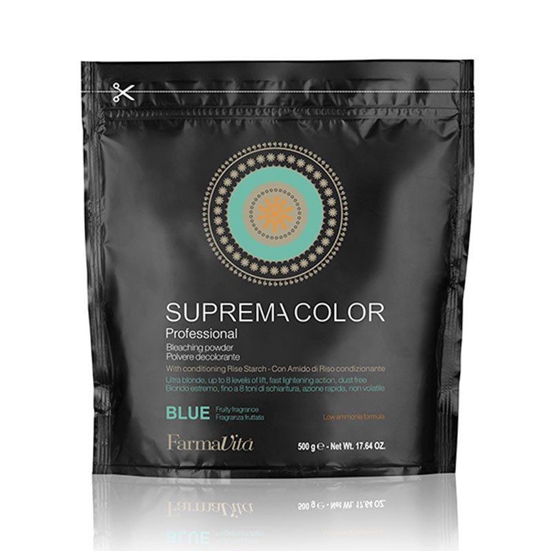 SUPREMA COLOR BLEACHING POWDER BLUE ALLUMINIUM BAG 500gr