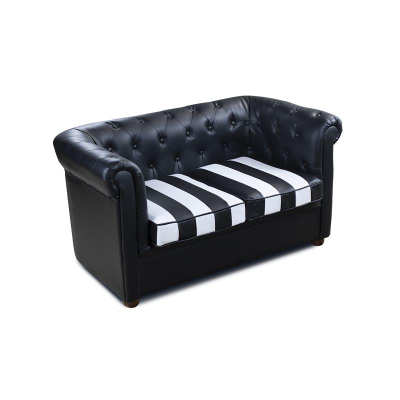 SILLON DE ESPERA CHESTER JCO DOS PLAZAS NEGRO