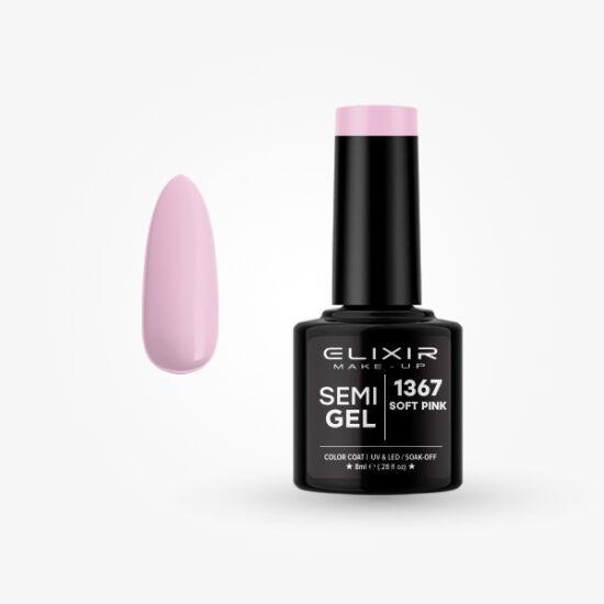 ELIXIR SEMI GEL COLOR 8 ML SOFT PINK Nº 1367