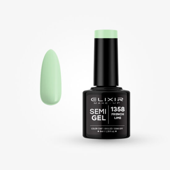 ELIXIR SEMI GEL COLOR 8 ML FRENCH LIME Nº 1358