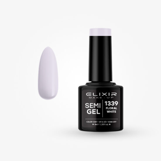 ELIXIR SEMI GEL COLOR 8 ML FLORAL WHITE Nº 1339