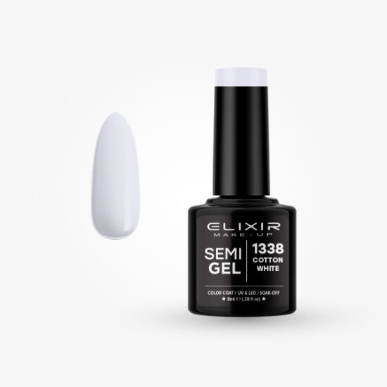 ELIXIR SEMI GEL COLOR 8 ML COTTON WHITE Nº 1338