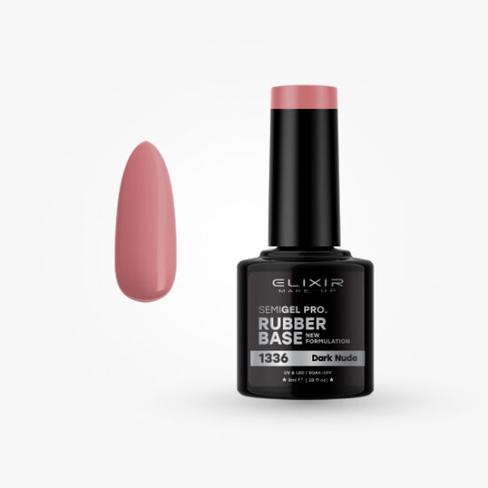 ELIXIR SEMI GEL COLOR 8 ML RUBBER BASE COAT CANDY ROSE Nº 1335