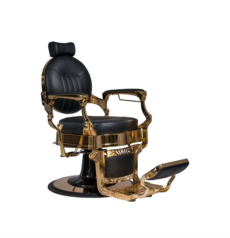 CAESAR+GOLD - BLACK BARBER CHAIR