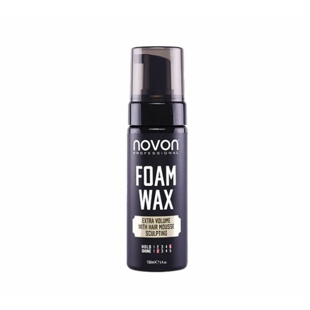 FOAM WAX EXTRA VOLUME WITH HAIR MOUSSE 150ML NOVON