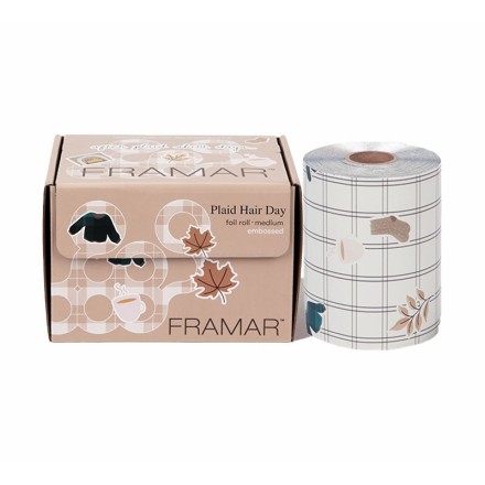 FRAMAR EMBOSSED ROLL MEDIUM PLAID HAIR DAY 320 FT.