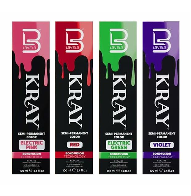  SEMI-PERMANENT KRAY COLOR PINK KRAY 100ML L3V3L 3